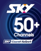 Sky guest selection 50+ channels including sport and movies.